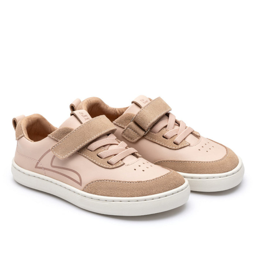 Tip Toey Joey Kidos Outline Papaya Cream Rose Smoke Suede