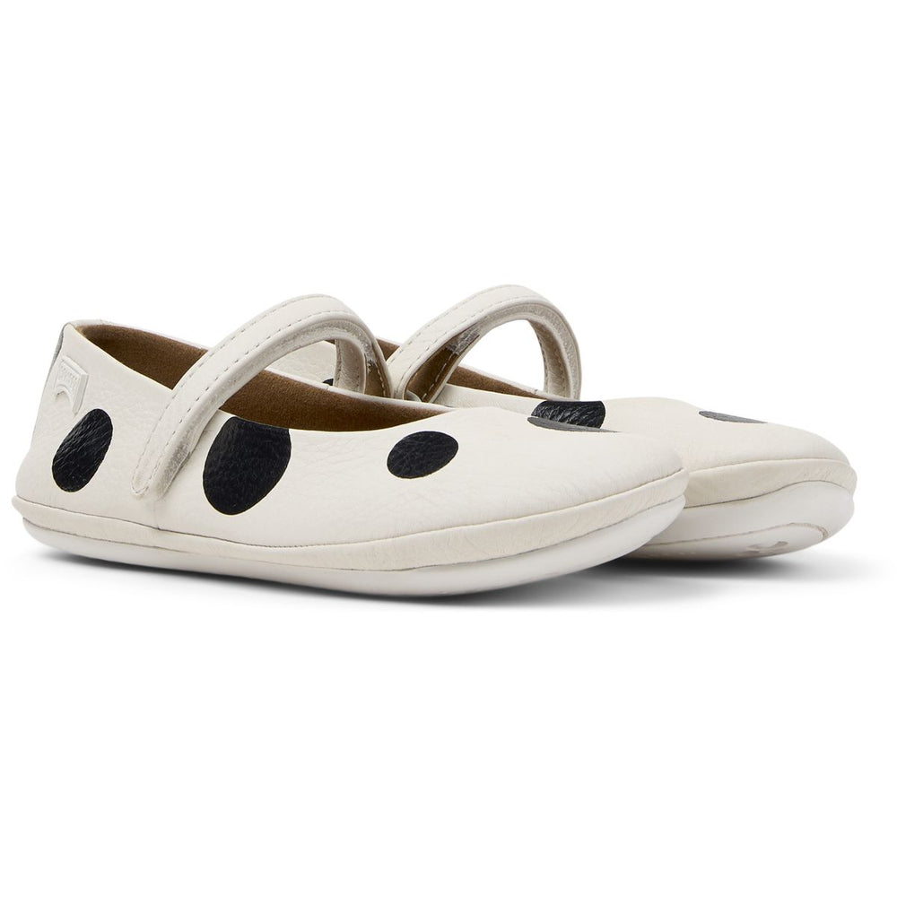 Camper Bailarinas Twins Blanc Lunares