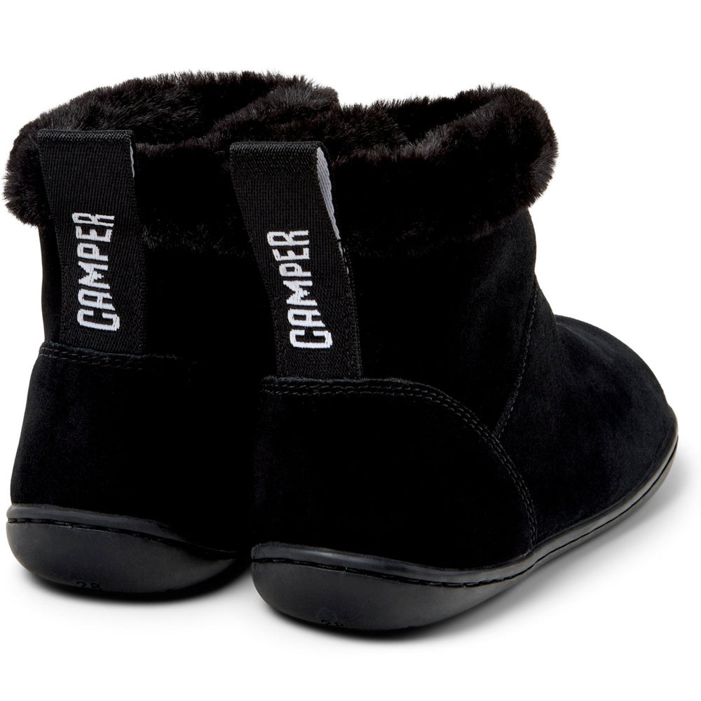 Camper Kids Peu Bottines Fourrées Noir