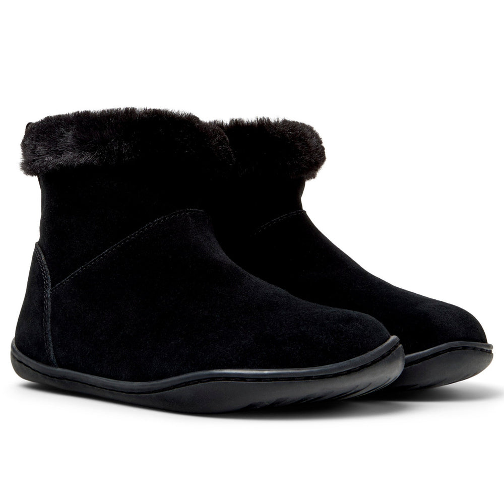 Camper Kids Peu Bottines Fourrées Noir