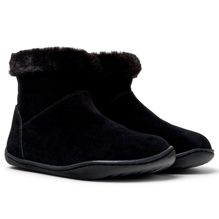 Camper Kids Peu Bottines Fourrées Noir