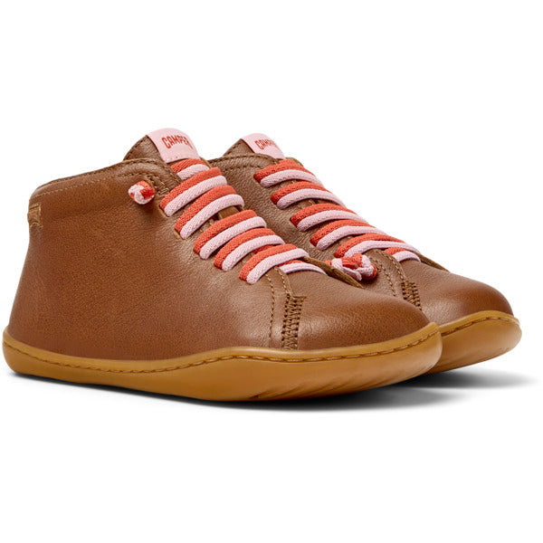 Camper Kids Peu Caña Alta Camel Rosa