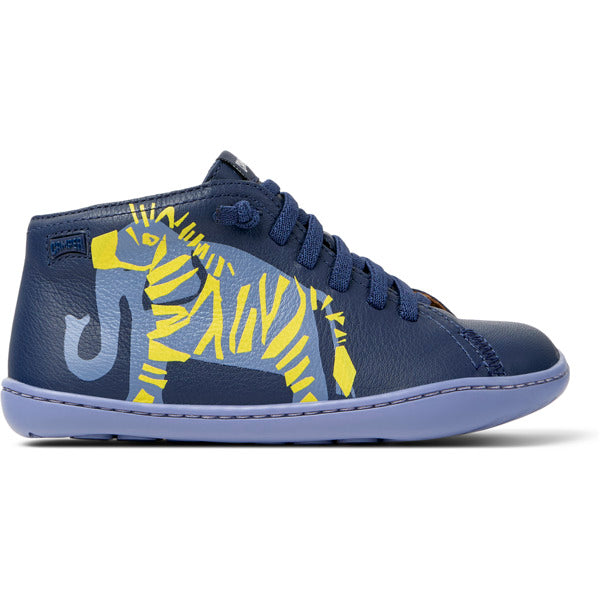 Camper Kids Peu Caña alta Twins Marino Animals
