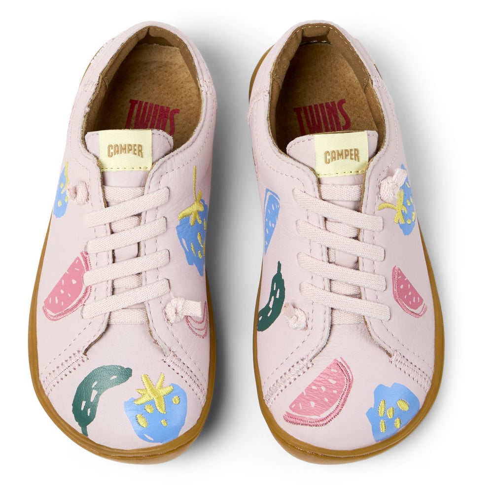 Camper Kids Peu Sarda Twins rosa con frutas