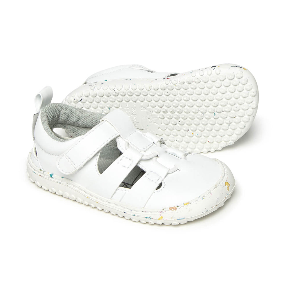 Zapato Feroz Rockers Canet blanco de microfibra