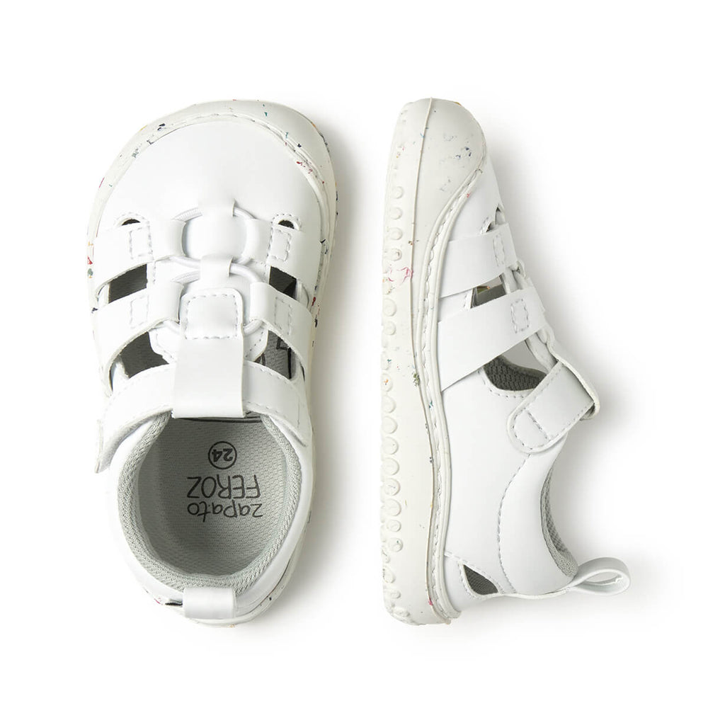 Zapato Feroz Rockers Canet blanco de microfibra