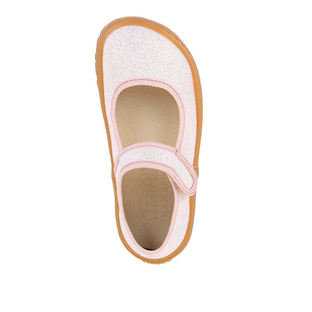 Froddo Barefoot bailarinas de lona rosa brillante