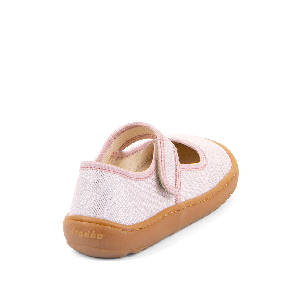Froddo Barefoot bailarinas de lona rosa brillante