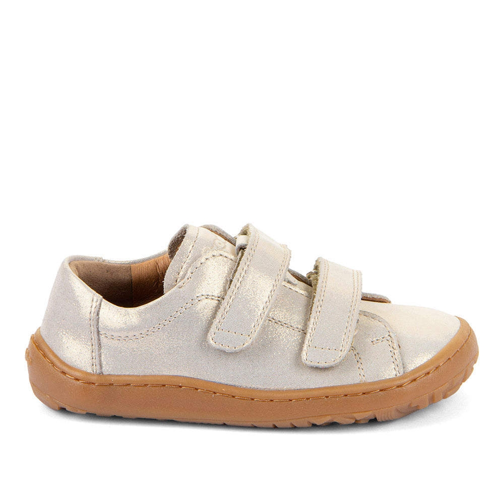 Froddo barefoot de piel con velcros III Gold Shine