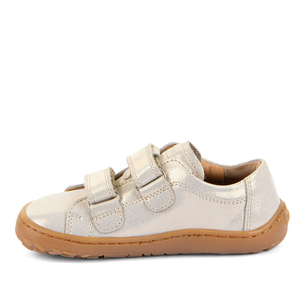 Froddo barefoot de piel con velcros III Gold Shine