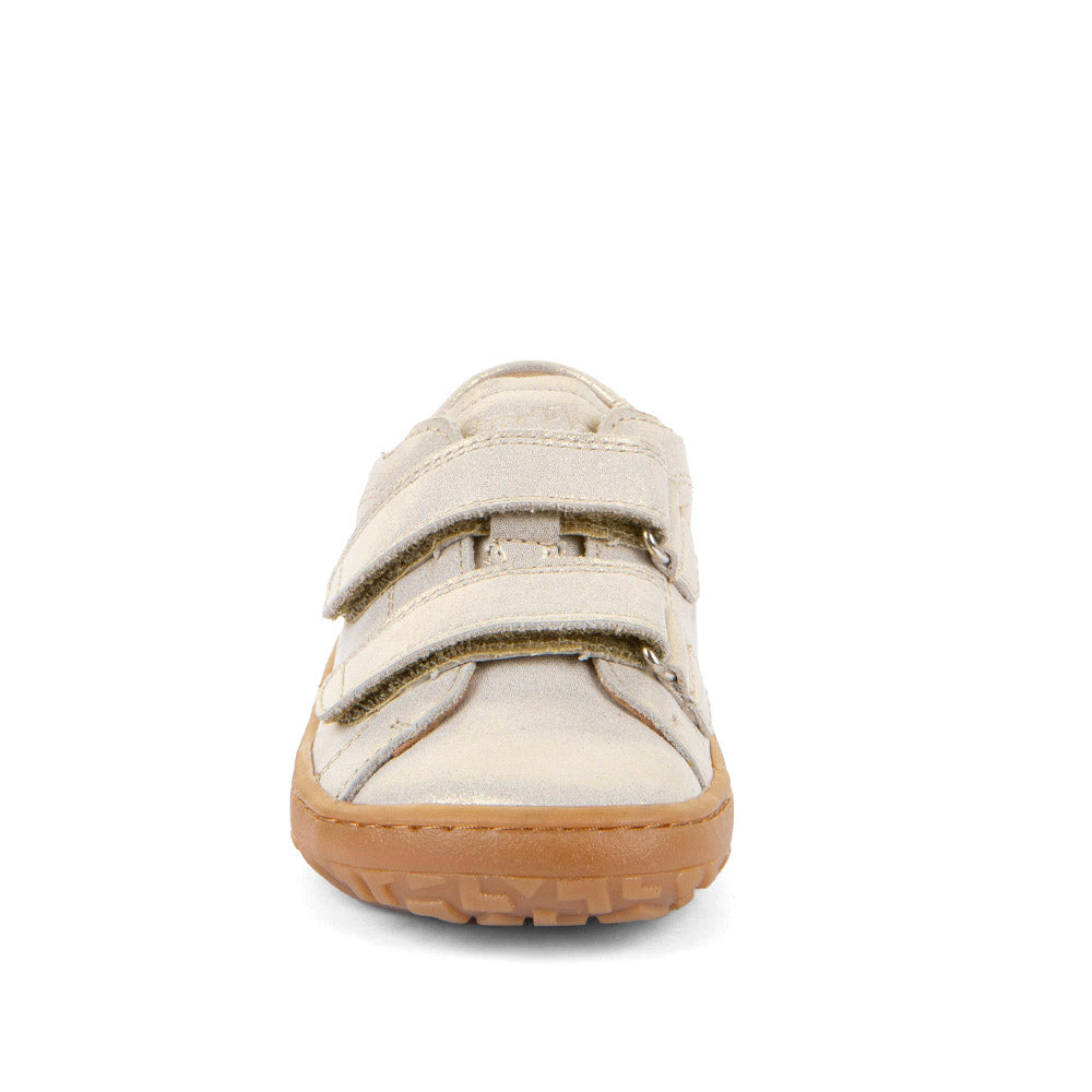 Froddo barefoot de piel con velcros III Gold Shine