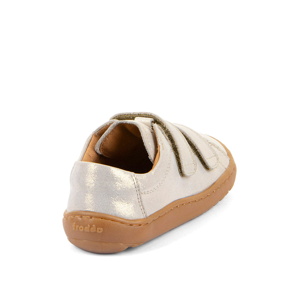 Froddo barefoot de piel con velcros III Gold Shine