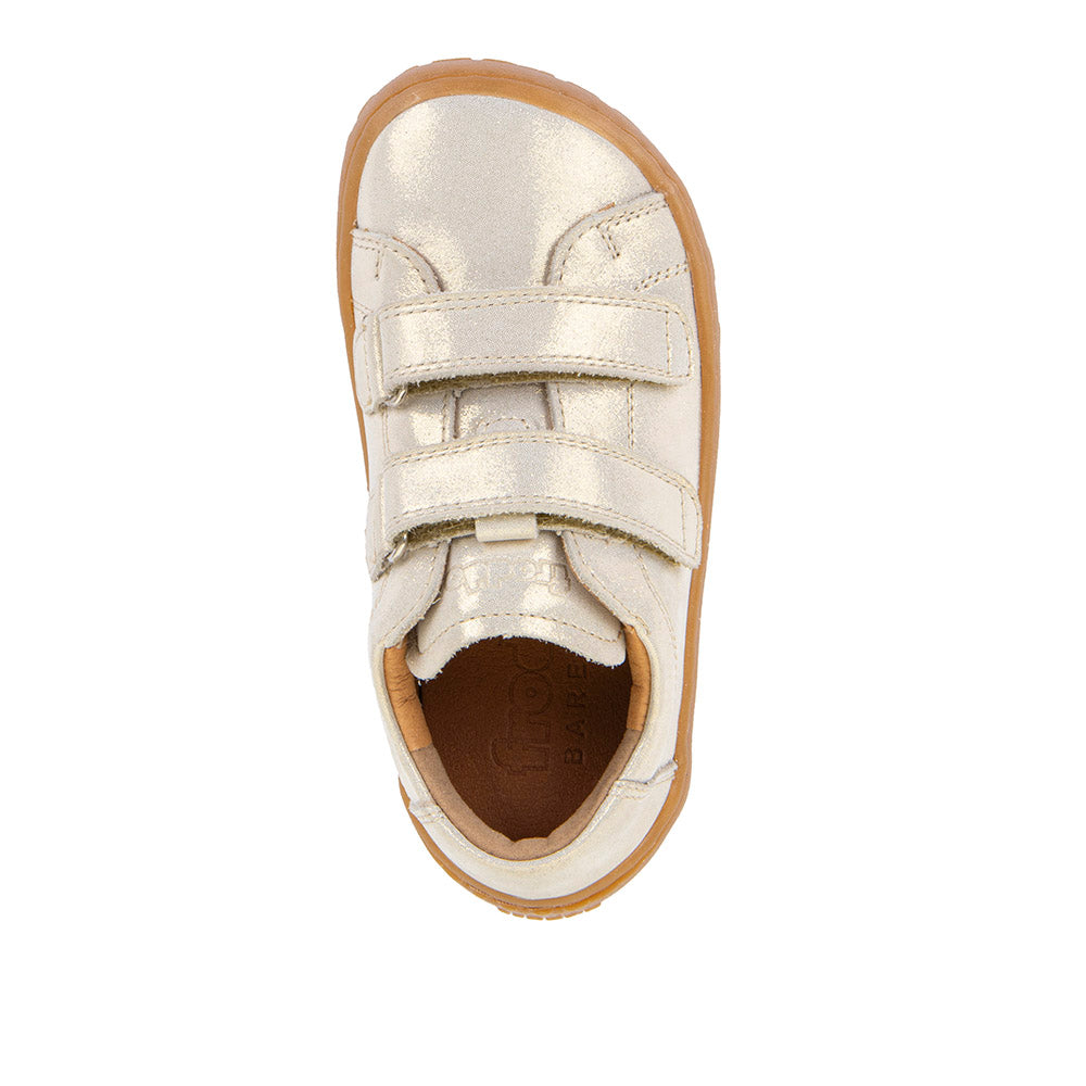 Froddo barefoot de piel con velcros III Gold Shine