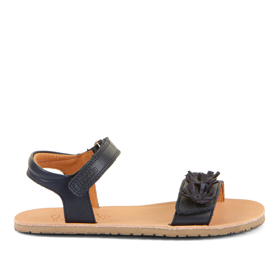 Sandalias Froddo Barefoot Flexy de flores azul oscuro