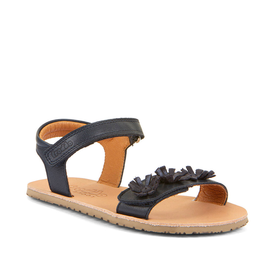 Sandalias Froddo Barefoot Flexy de flores azul oscuro