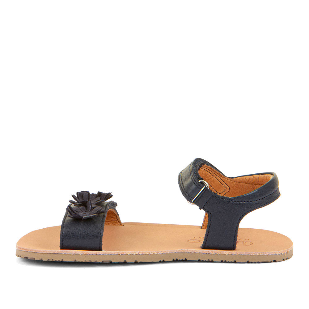 Sandalias Froddo Barefoot Flexy de flores azul oscuro