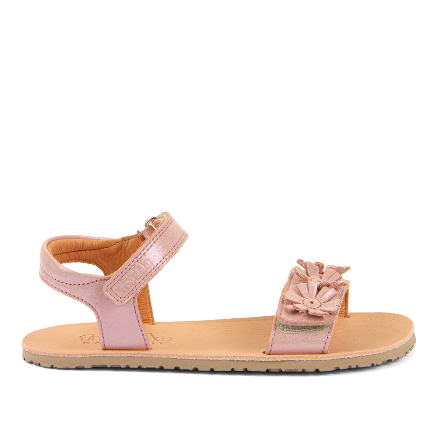 Sandalias Froddo Barefoot Flexy Flores rosa brillante