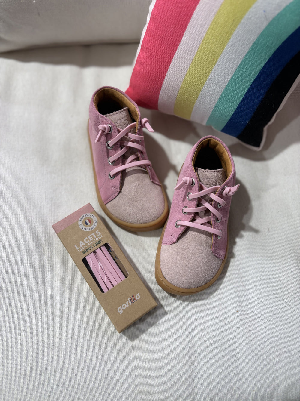 Gorilla Cordones Elásticos Anchos Malvavisco