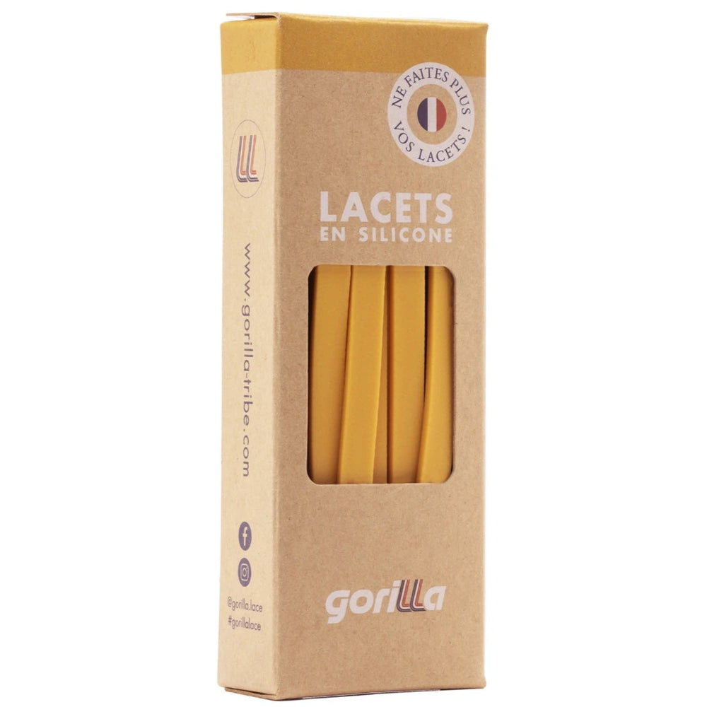 Gorilla Lacets Elastiques Larges Curry