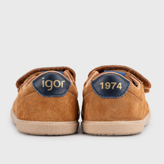 Igor Barefoot Tennis Suede Mostaza