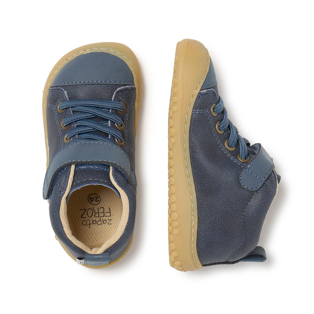 Zapato Feroz Rockers Jucar azul vaquero agrietado