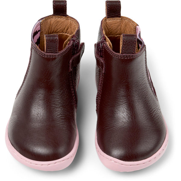 Camper FW Peu Bottines Bordeaux Rose