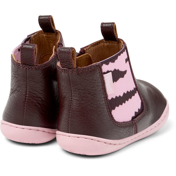 Camper FW Peu Bottines Bordeaux Rose