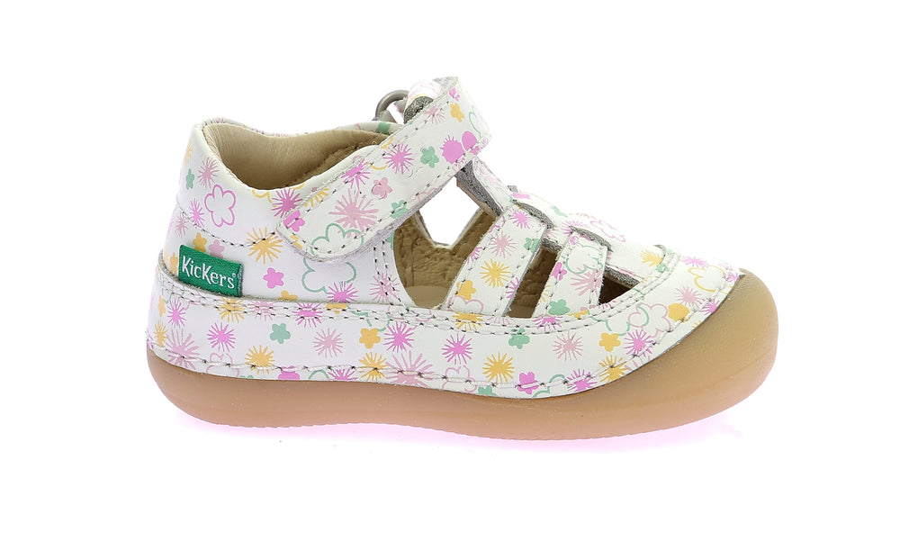 Kickers Kick Sushyk blanco con flores