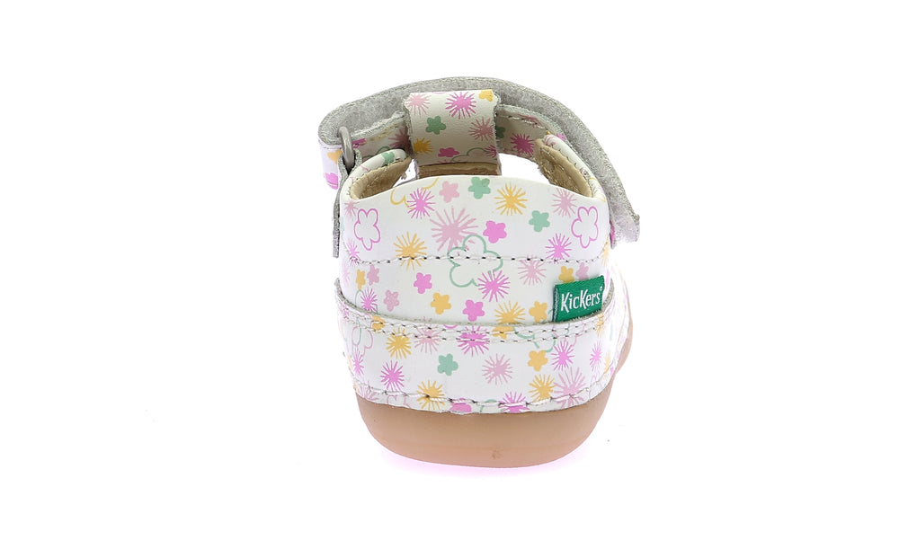 Kickers Kick Sushyk blanco con flores