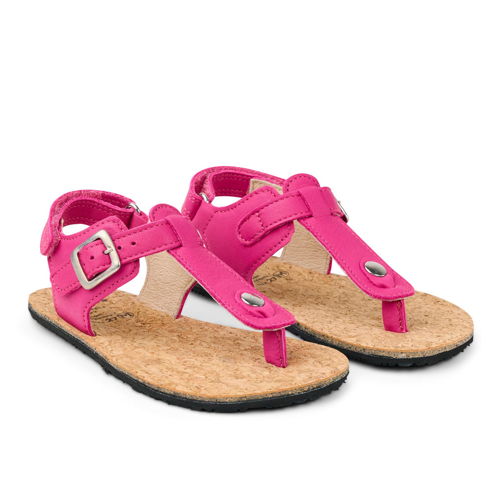 Sandalias barefoot Koel Abriana fucsia