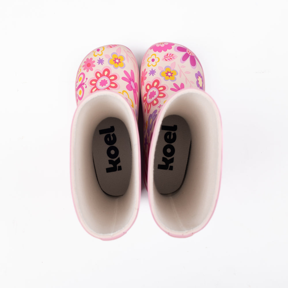 Koel Barefoot Wellie Fuchsia Flowers