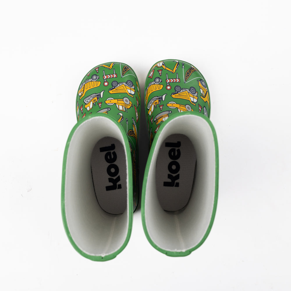 Koel Barefoot Wellie Tractor Verde