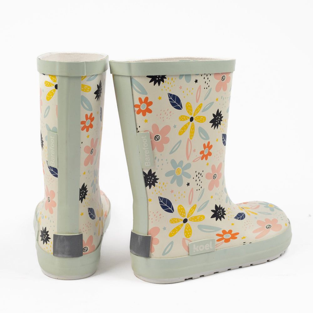 Koel barefoot Wellie Flores blancas