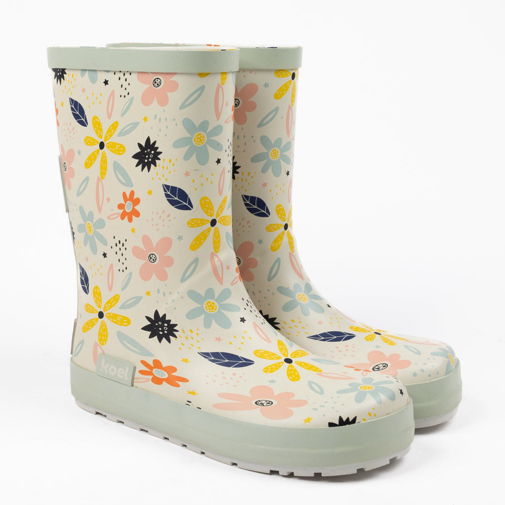 Koel barefoot Wellie Flores blancas