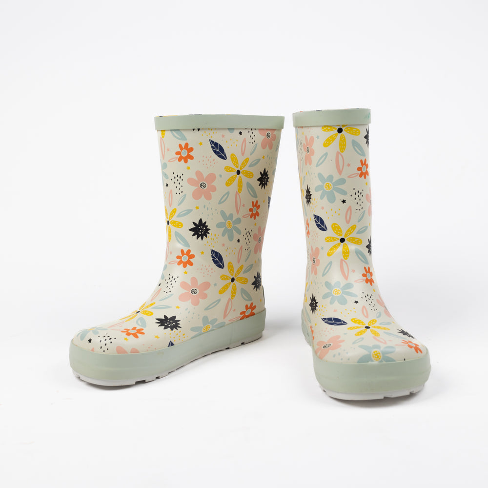 Koel barefoot Wellie Flores blancas
