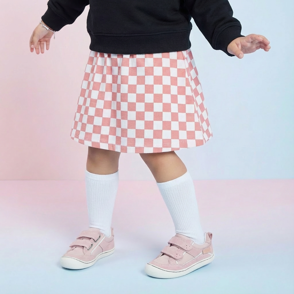 Naturino Barefoot Kesy rosa empolvado y blanco