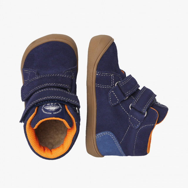 Naturino Barefoot Tex Spinni WP Suède Wool Navy