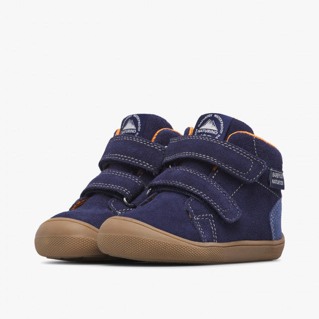 Naturino Barefoot Tex Spinni WP de ante y lana azul marino