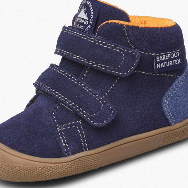 Naturino Barefoot Tex Spinni WP de ante y lana azul marino