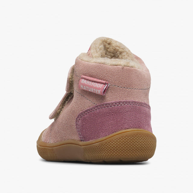 Naturino Barefoot Tex Spinni Wp de ante y lana color magnolia