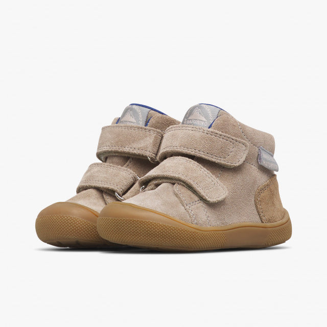 Naturino Barefoot Tex Spinni WP de ante y lana en color topo