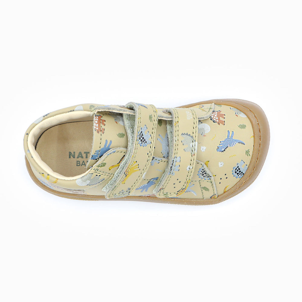 Naturino Barefoot Orec con velcros Rex piedra