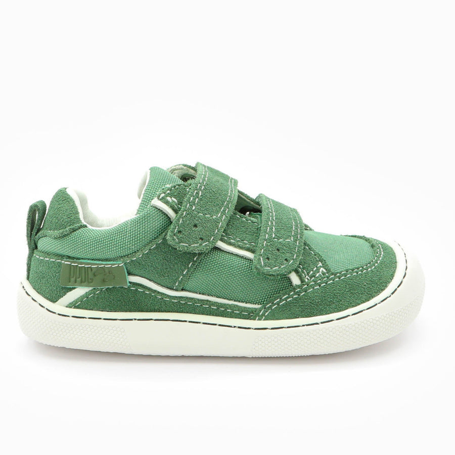 Naturino Barefoot Kesy verde botella y blanco