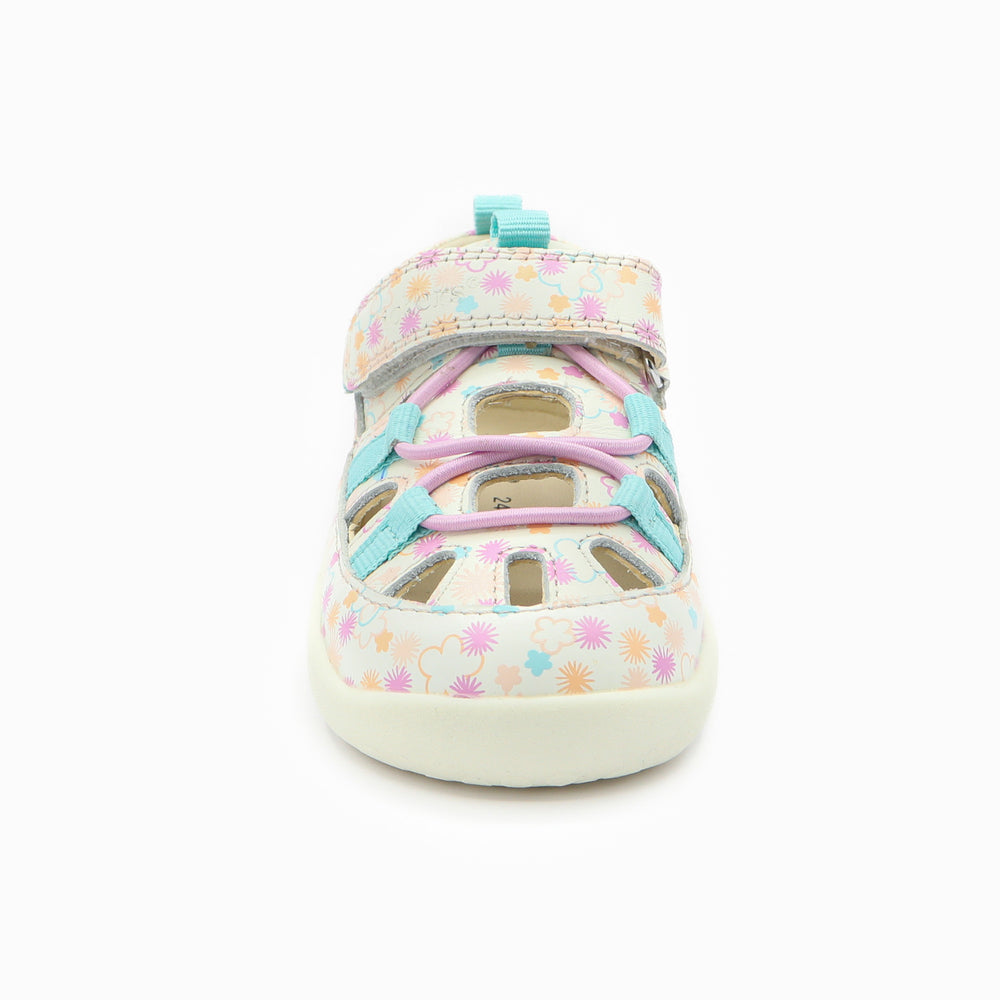 Kickers KickFrony blanco con flores