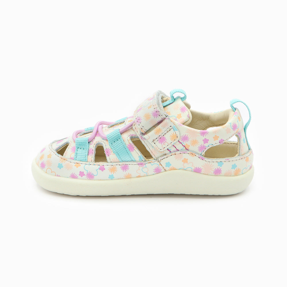 Kickers KickFrony blanco con flores