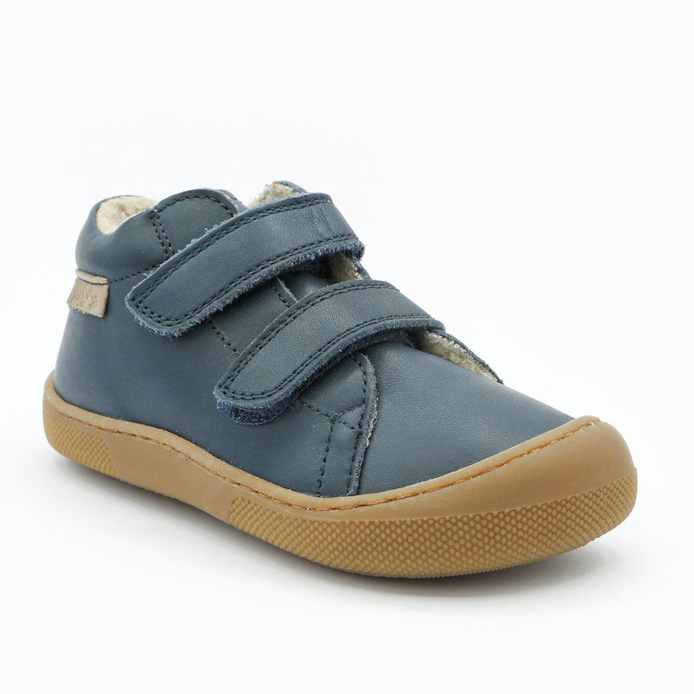 Naturino Barefoot Orec con velcros de lana azul marino