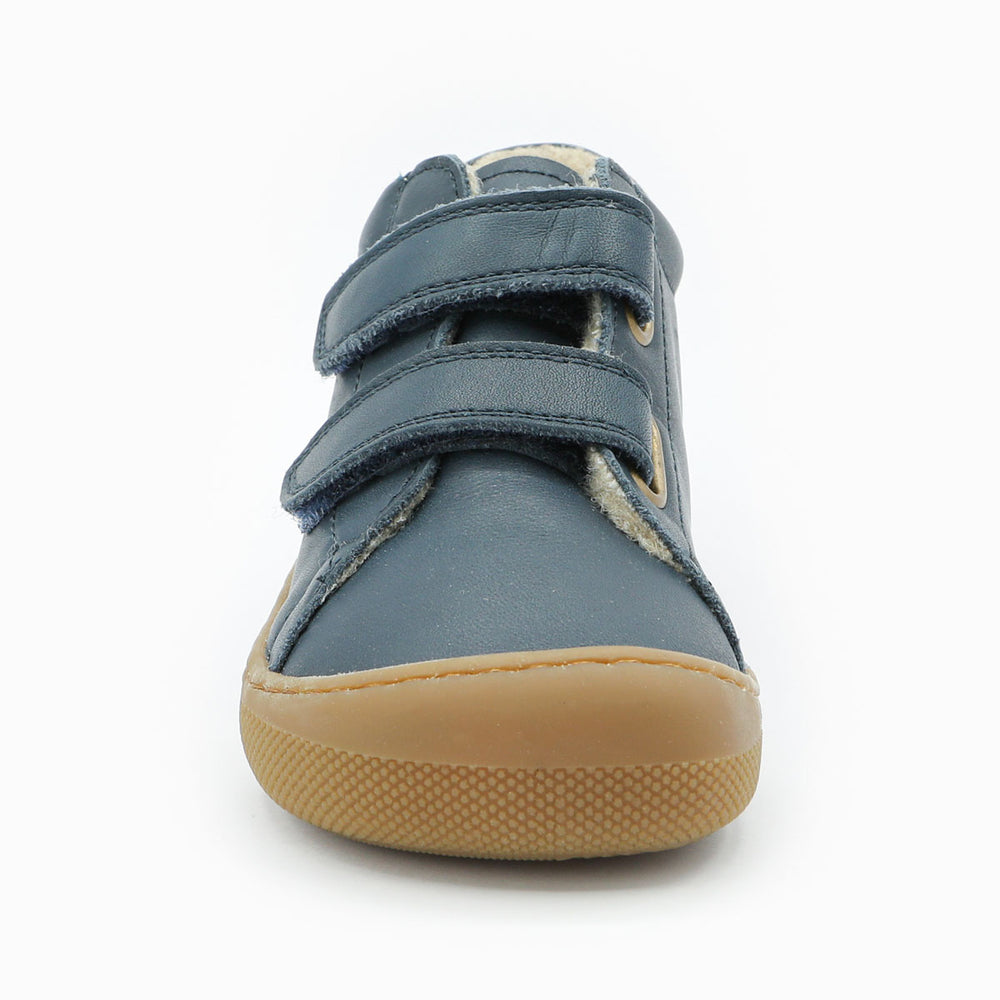 Naturino Barefoot Orec con velcros de lana azul marino
