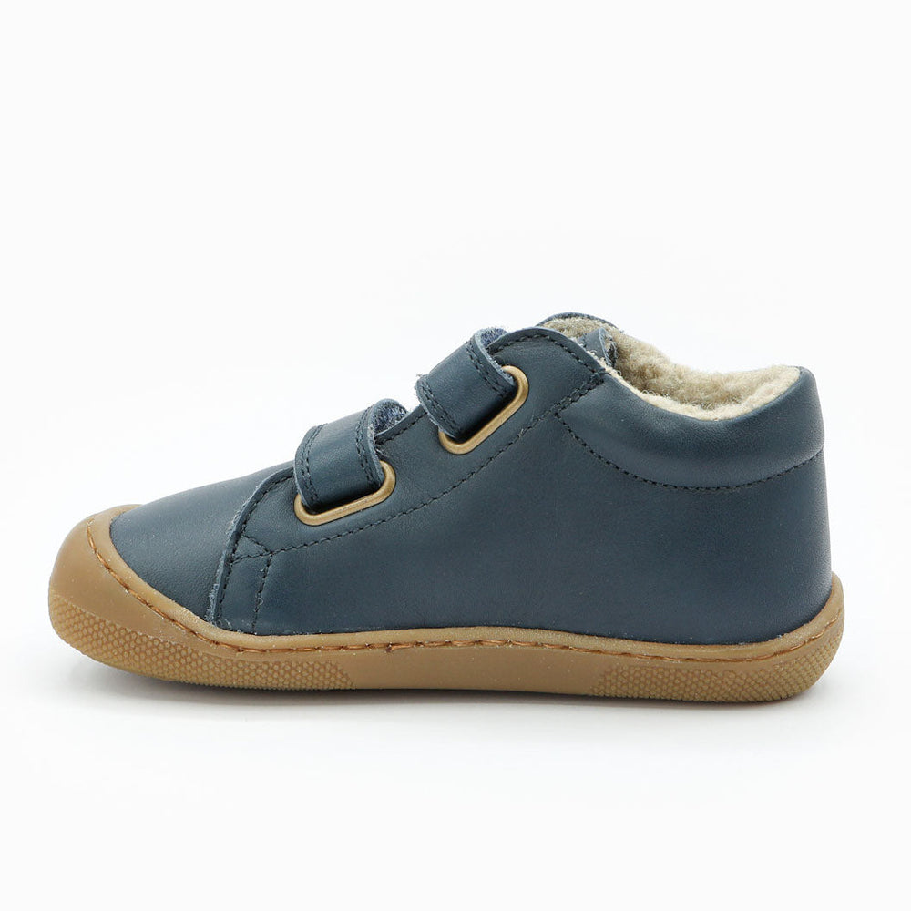 Naturino Barefoot Orec con velcros de lana azul marino
