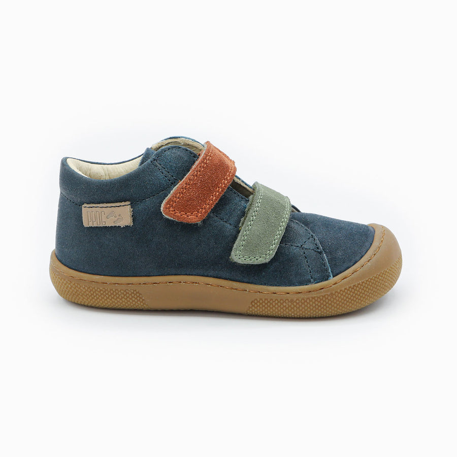 Naturino Barefoot Kerco Velcros Navy Olive Copper