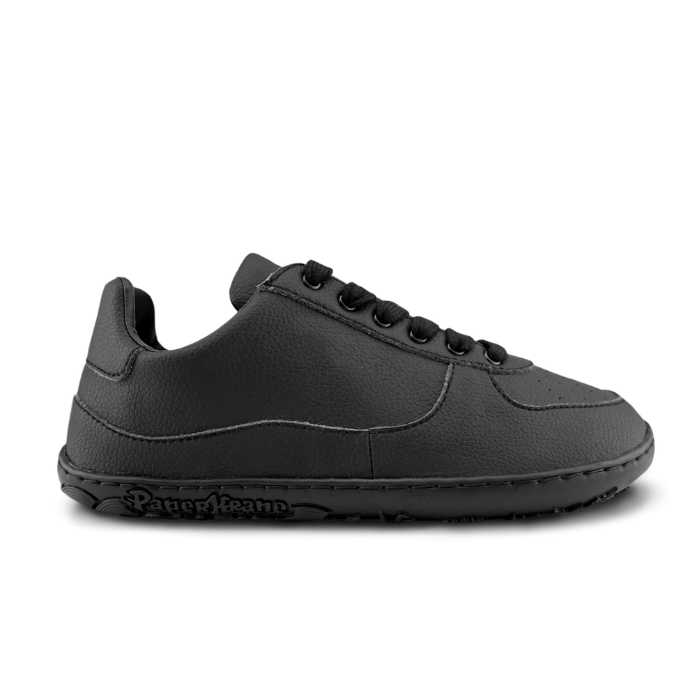 Paperkrane Black Low con cordones para niños
